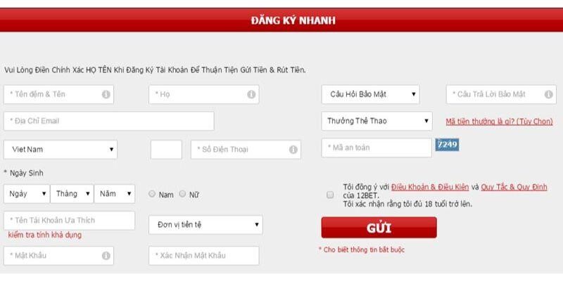 Kiểm tra kỹ khi điền thông tin cá nhân Kiểm tra kỹ khi điền thông tin cá nhân