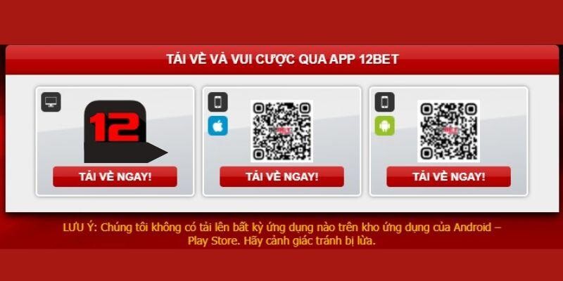 Tải App 12BET - Hành Trình Mở Lối Giải Trí Không Giới Hạn