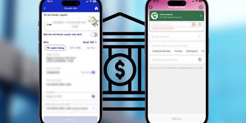 Thao tác chuyển tiền nhanh qua hệ thống ngân hàng Thao tác chuyển tiền nhanh qua hệ thống ngân hàng